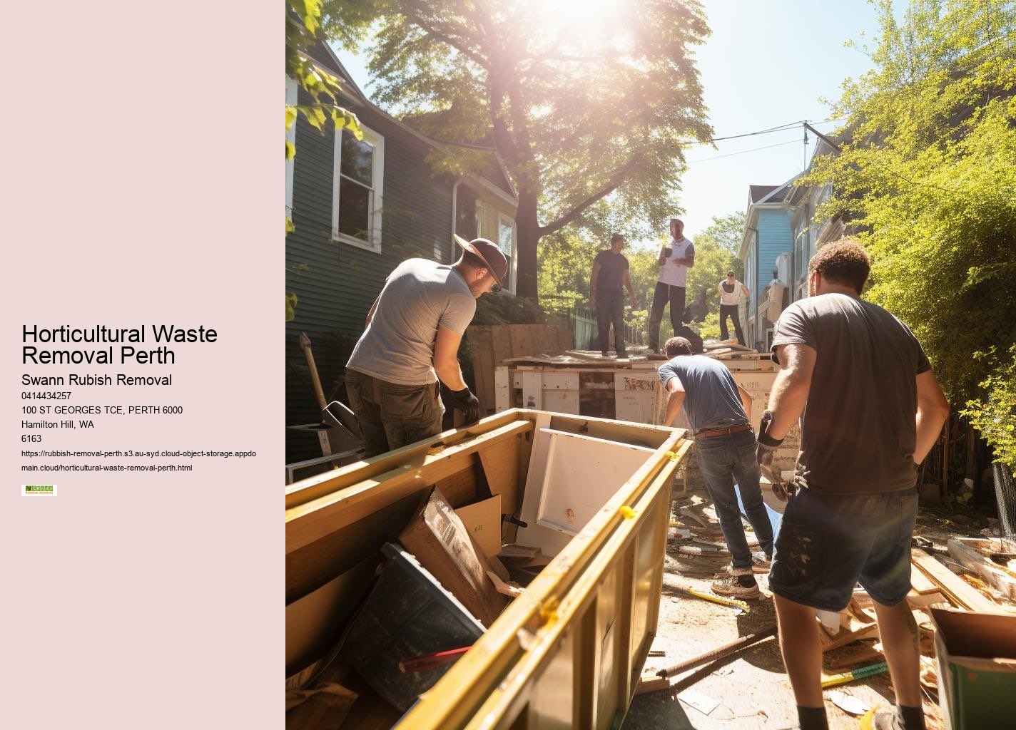 Horticultural Waste Removal Perth